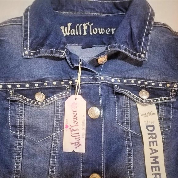 Bling Jacket Brand New Stonewashed Classic Denim M - Picture 9 of 16